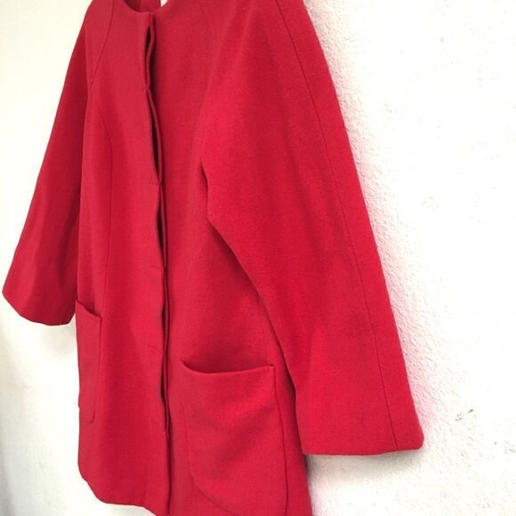 Old Navy wool blend hidden button up coat S - Picture 3 of 8